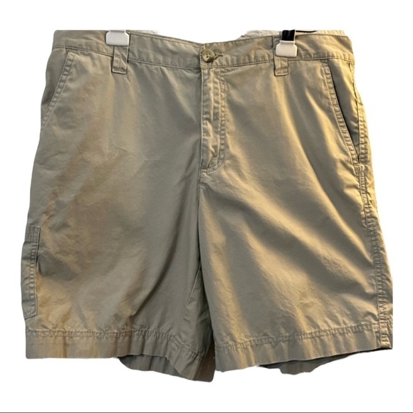 Columbia 5 Pocket Tan Khaki Shorts Sz 34 Waist 9L - Picture 1 of 7